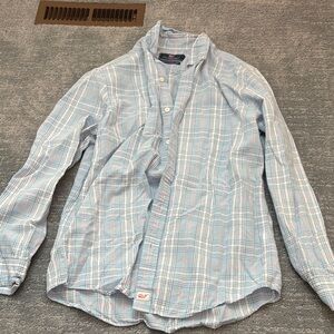 Vineyard Vines Light Blue and Pink Plaid Shirt